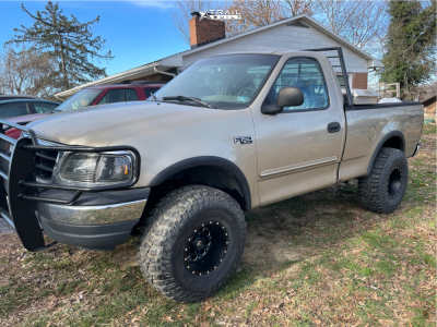 1 2000 F 150 Ford Xl Rough Country Suspension Lift 3in Fuel Revolver Black