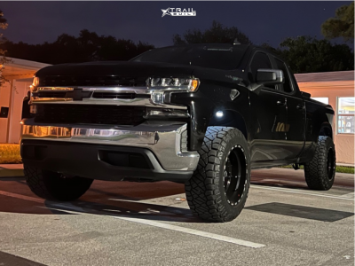 2019 Chevrolet Silverado 1500 - 20x12 -44mm - TIS 552B - Suspension Lift 2.5" - 35" x 12.5"