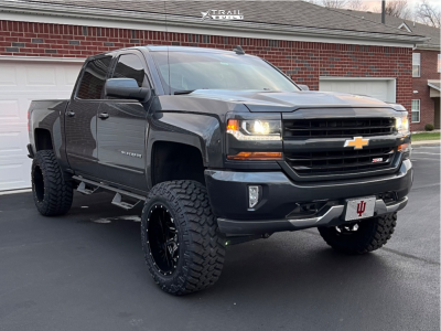 2018 Chevrolet Silverado 1500 - 20x12 -43mm - Fuel Vandal - Suspension Lift 7" - 35" x 12.5"