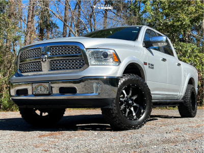 2018 Ram 1500 - 20x12 -44mm - Moto Metal MO970 - Suspension Lift 3" - 35" x 12.5"