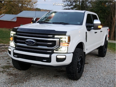 1 2022 F 250 Super Duty Ford Platinum Readylift Leveling Kit Fuel Maverick D610 Machined Black