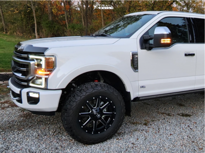 1 2022 F 250 Super Duty Ford Platinum Readylift Leveling Kit Fuel Maverick D610 Machined Black