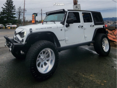 2015 Jeep Wrangler - 20x12 -33mm - American Force Afw74 - Stock Suspension - 35" x 13.5"