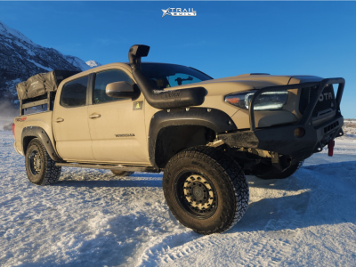 2017 Toyota Tacoma - 17x9.5 -18mm - Black Rhino Arsenal - Leveling Kit - 255/80R17