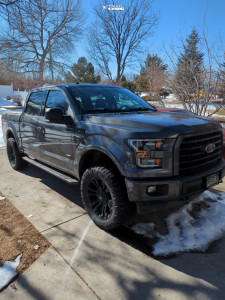 2017 Ford F-150 - 20x9 2mm - Fuel Vapor - Leveling Kit - 295/55R20
