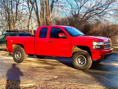 2007 Chevrolet Silverado 1500 - 17x8.5 -12mm - RRW Rr5-h - Leveling Kit - 285/75R17