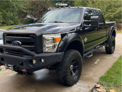 2014 Ford F-250 Super Duty - 18x9 18mm - Dick Cepek Blackout - Suspension Lift 6" - 37" x 12.5"