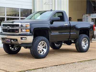 2014 Chevrolet Silverado 1500 - 20x10 -24mm - Moto Metal Mo962 - Suspension Lift 9" - 37" x 12.5"