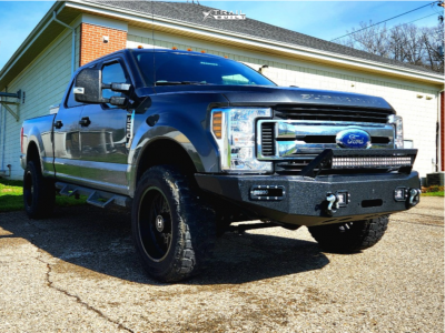 2019 Ford F-250 Super Duty - 20x10 -19mm - Hostile Jigsaw - Leveling Kit - 35" x 12.5"