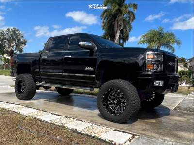2015 Chevrolet Silverado 1500 - 20x12 -44mm - TIS 544bm - Suspension Lift 9" - 37" x 13.5"