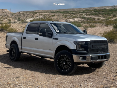 2017 Ford F-150 - 20x10 -25mm - TIS 544bm - Leveling Kit - 35" x 12.5"