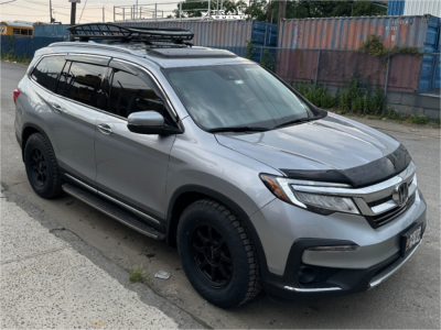 2019 Honda Pilot Wheel Offset Aggressive > 1" Outside Fender Stock