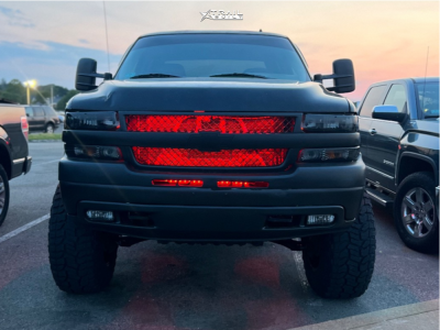 1 2002 Silverado 2500 Hd Chevrolet Lt Unknown Suspension Lift 6in Body 3in Moto Metal Mo970 Black