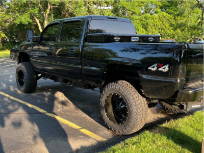 1 2002 Silverado 2500 Hd Chevrolet Lt Unknown Suspension Lift 6in Body 3in Moto Metal Mo970 Black