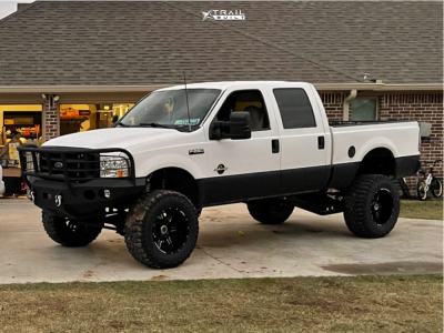 2000 Ford F-250 Super Duty - 20x12 -44mm - Anthem Off-Road Enforcer - Suspension Lift 8" - 37" x 13.5"
