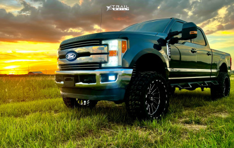 2017 Ford F-250 Super Duty - 24x12 -44mm - TIS 547BM - Suspension Lift 6" - 37" x 13.5"