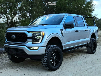 2021 Ford F-150 - 20x10 -12mm - Force Offroad F01 - Suspension Lift 6" - 35" x 12.5"