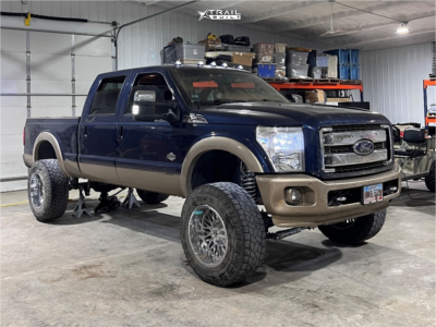 2013 Ford F-250 Super Duty - 20x12 -44mm - RBP 02r - Suspension Lift 4" - 37" x 12.5"