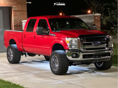 2011 Ford F-350 Super Duty - 20x12 -51mm - Vision Rocker - Suspension Lift 3.5" - 35" x 14.5"