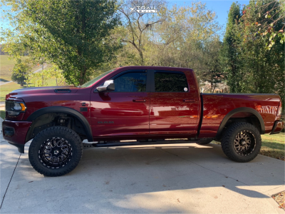 2021 Ram 2500 - 20x10 -25mm - TIS 544BM - Suspension Lift 2.5" - 35" x 12.5"