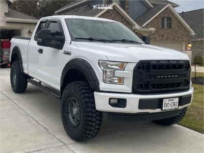 2015 Ford F-150 - 17x9 -12mm - Anthem Off-Road Rogue - Suspension Lift 4.5" - 37" x 12.5"