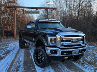 2016 Ford F-250 Super Duty - 20x10 -25mm - TIS 544BM - Suspension Lift 4" - 35" x 12.5"