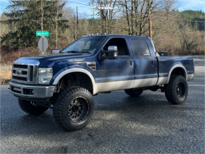 2008 Ford F-250 Super Duty - 20x12 -44mm - TIS 544b - Suspension Lift 6" - 37" x 13.5"