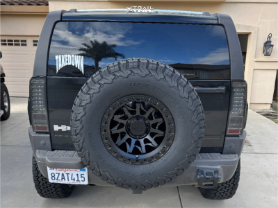 2006 Hummer H3 Wheel Offset Slightly Aggressive Suspension Lift 2.5 ...