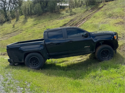 2022 GMC Canyon Wheel Offset Aggressive > 1" Outside Fender Leveling