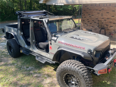 1 2023 Gladiator Jeep Rubicon Stock Suspension Lift 25in Dirty Life Roadkill Race Black