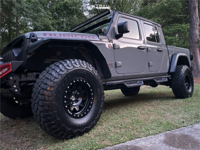 1 2023 Gladiator Jeep Rubicon Stock Suspension Lift 25in Dirty Life Roadkill Race Black