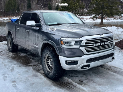 2019 Ram 1500 - 18x9 0mm - KMC Km542 - Stock Suspension - 35" x 12.5"