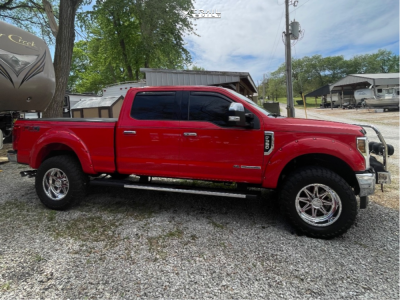 2018 Ford F-350 Super Duty - 20x10 -25mm - American Force Evade Fp - Leveling Kit - 37" x 12.5"