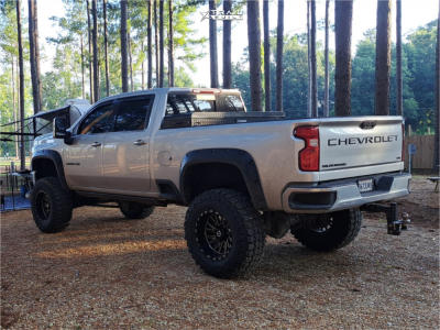 1 2020 Silverado 2500 Hd Chevrolet Ltz Full Throttle Suspension Lift 9in Tis 547bm Black Milled