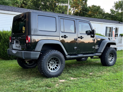 1 2012 Wrangler Jeep Unlimited Sport Jks Suspension Lift 35in Method Mr703 Gloss Gray