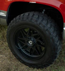 1 1998 K1500 Chevrolet Silverado Rough Country Suspension Lift 3in Gear Off Road 761b Gloss Black