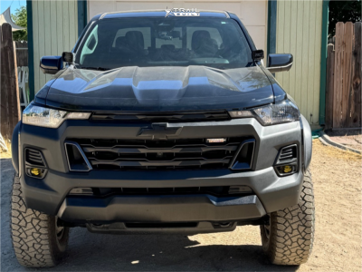 1 2024 Colorado Chevrolet Trail Boss Level Up Leveling Kit Weld Off Road Crux Satin Black