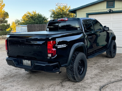 1 2024 Colorado Chevrolet Trail Boss Level Up Leveling Kit Weld Off Road Crux Satin Black
