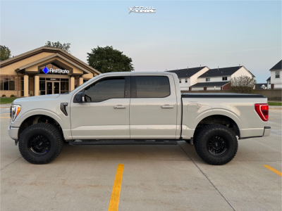 1 2023 F 150 Ford Xlt Halo Suspension Lift 25in Method Mr318 Gloss Black