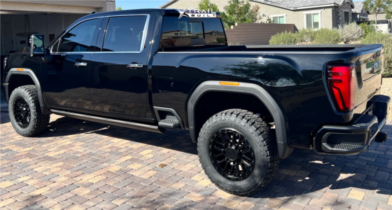 1 2024 Sierra 3500 Hd Gmc Denali Ultimate Maxx Leveling Kit Hostile H135 Satin Black