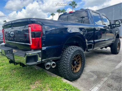 1 2024 F 350 Super Duty Ford Lariat Readylift Suspension Lift 4in Method 305 Bronze