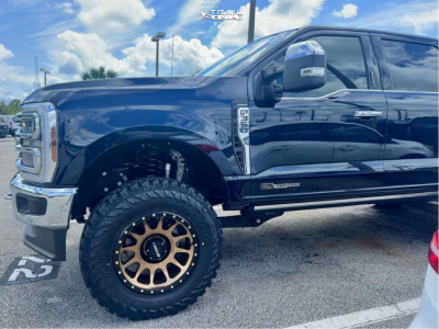 1 2024 F 350 Super Duty Ford Lariat Readylift Suspension Lift 4in Method 305 Bronze