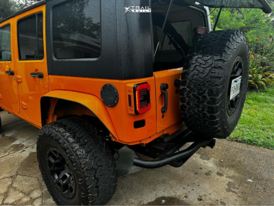 1 2012 Wrangler Jeep Unlimited Sahara Rubicon Express Suspension Lift 25in Black Rhino Overland Black