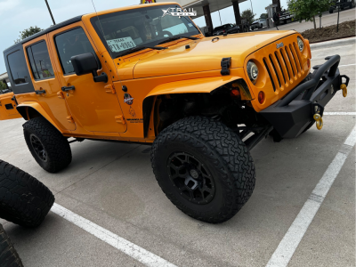 1 2012 Wrangler Jeep Unlimited Sahara Rubicon Express Suspension Lift 25in Black Rhino Overland Black