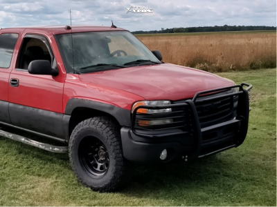 1 2004 Sierra 1500 Gmc Slt Stock Stock Rough Country Steel Wheel Gloss Black