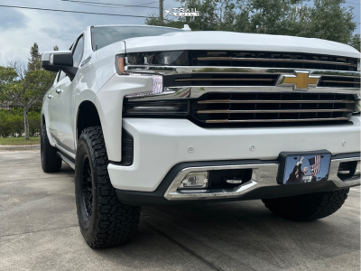 1 2021 Silverado 1500 Chevrolet High Country Rough Country Suspension Lift 35in Dirty Life Mesa Matte Black