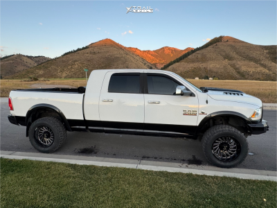 1 2016 3500 Ram Laramie Unknown Leveling Kit Arkon Off Road Caesar Black Milled