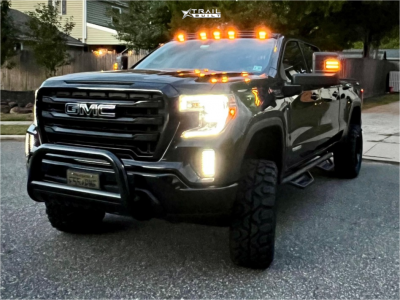 1 2022 Sierra 1500 Gmc Elevation Rough Country Suspension Lift 6in Moto Metal Mo970 All Gloss Black