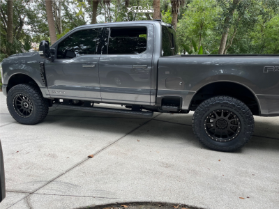 1 2024 F 250 Super Duty Ford Lariat Bds Suspension Lift 3in Method 605 Matte Black