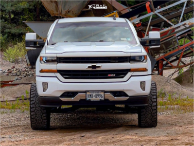 1 2019 Silverado 1500 Ld Chevrolet Lt Rough Country Suspension Lift 7in Xd Grenade Gloss Black